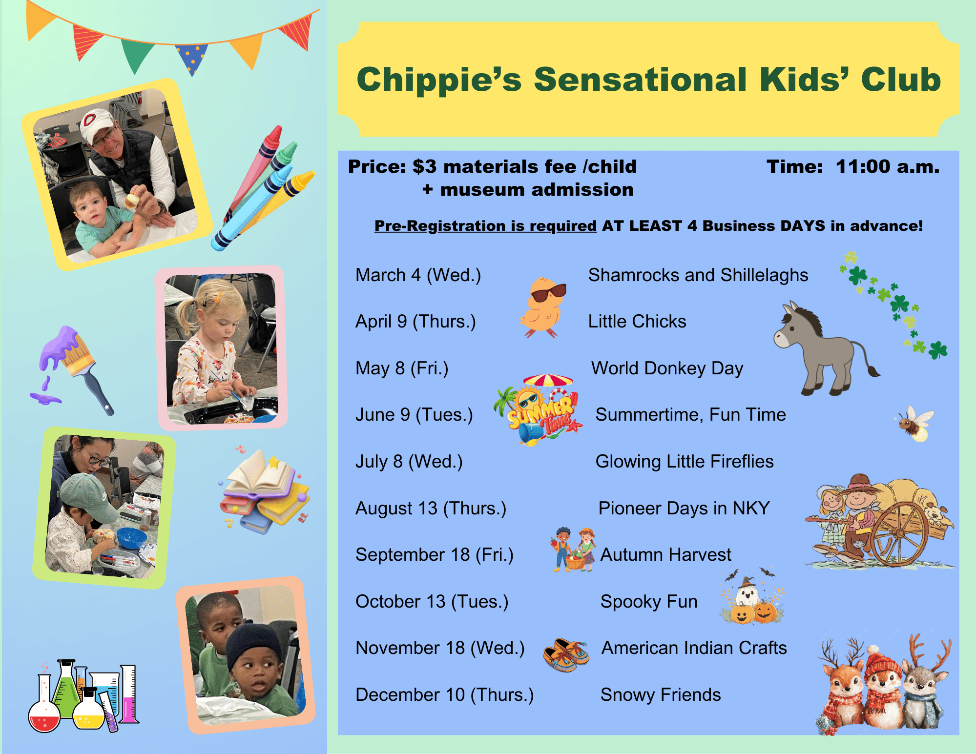 Chippies Schedule 2026