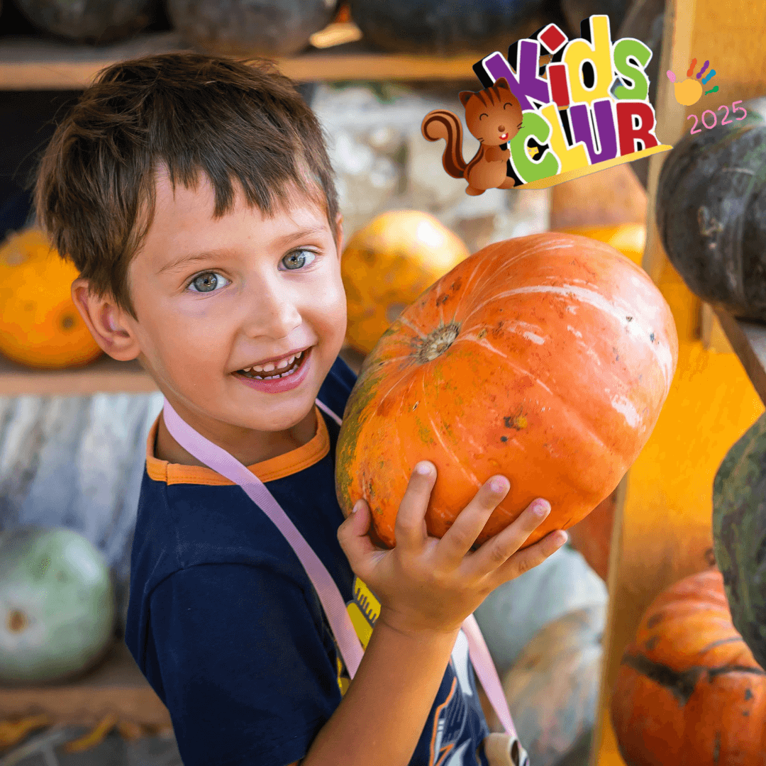 Chippies Sensational Kids Club Pumpkin Patch Boy with pumpkin 2